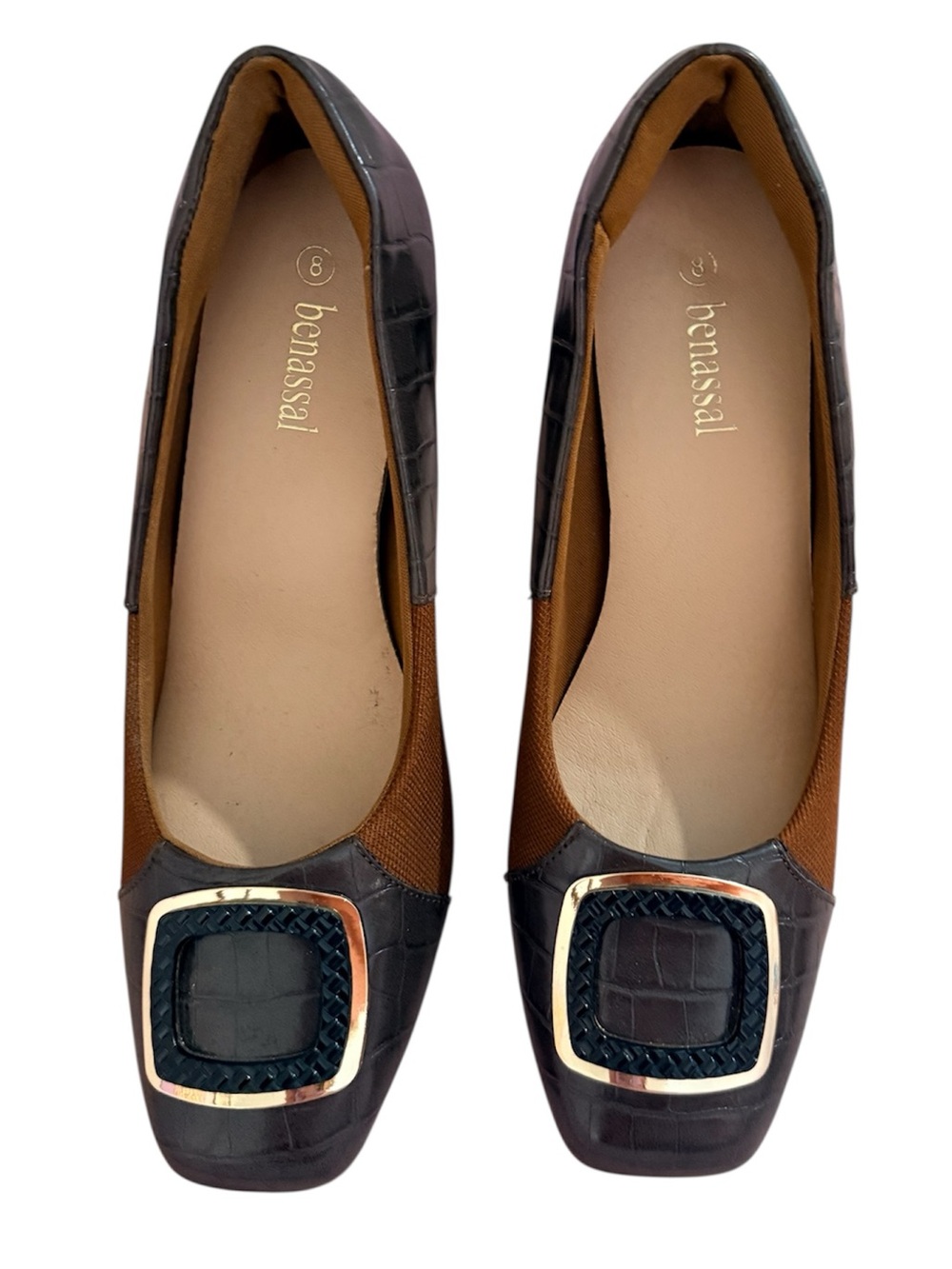 Benassal by Orto+Rest Bella Brown Dress Heels, size 8